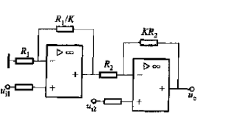 求图16－19所示的电路中uo与各输入电压的运算关系式。求图16-19所示的电路中uo与各输入电压的