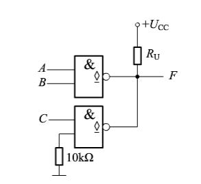 逻辑电路如图1.13所示，TTL逻辑门电路的关门电阻ROFF=0.7kΩ，开门电阻RON=2kΩ，在