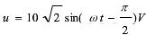 写出下列正弦电压的相量（用代数式表示)：   （1)  （2)  （3)  （4)写出下列正弦电压的