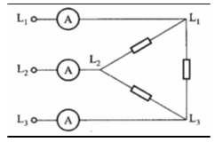 在图5－19中，对称负载接成三角形，已知电源电压Ul=220V，电流表读数Il=17.3A，三相功率