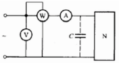 用图4－70的电路测得无源线性二端网络N的数据如下：U=220V，I=5A，P=500W。又知当与N