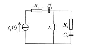 题如图所示电路中，R1=2Ω，XC1=1Ω，R2=1Ω，XL=2Ω，XC2=3Ω，（1)求电路的总阻