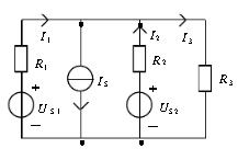 用支路电流法求题如图所示电路中各支路电流。已知US1=30V，Us2=24V，Is=1A，R1=6Ω