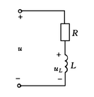 RL串联电路如题如图所示。已知：u=10sin（ωt－180°)V，R=4Ω，XL=3Ω。试求电感元