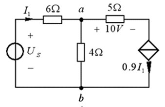 求图示电路中的电流I1和电压Uab.