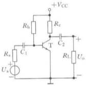 单极共射基本放大电路如图2－6所示，已知三极管的UBE=0.7V，β=50，Rb=377kΩ，Rc=