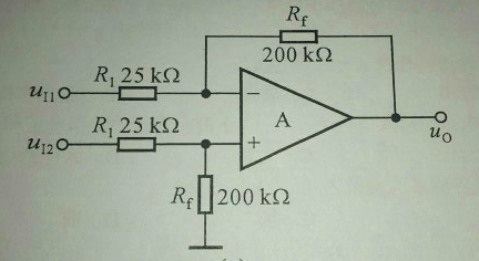 试求题7－5图所示电路输出电压与输入电压的运算关系式。试求题7-5图所示电路输出电压与输入电压的运算