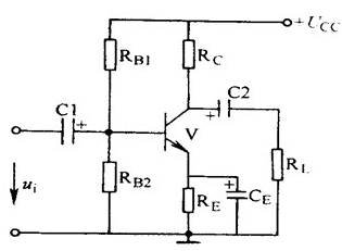 题图7所示的分压式偏置电路中,已知RB1=60kΩ,RB2=20kΩ,RC=3kΩ,RE=2kΩ,R