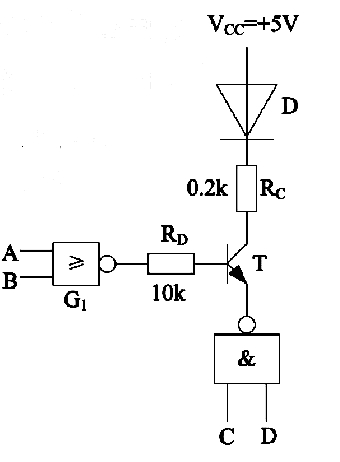 发光二极管导通发光时，其正向导通压降为1.4V，正常（导通)发光时所需正向电流为10mA，试问采用7