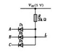 TTL门电路如图2.2.18所示，图中二极管D1、D2、D3的作用是______。当输入电压太低时，