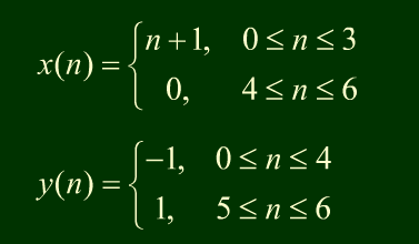 已知两个有限长序列为      试用作图表示x（n)，y（n)以及f（n)=x（n)⑦y（n)。已知