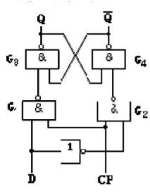 在图所示的边沿T触发器中，加入图示的T和CP输入波形，画出触发器Q和输出端的波形。假设触发器的初始状