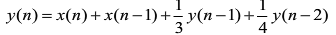 设滤波器差分方程为：    试用直接Ⅰ型，直接Ⅱ型及一阶节的级联型、一阶节的并联型结构实现此差分方程