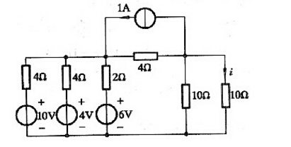 应用电源等效变换的方法求图（a)所示电路中的电流i。应用电源等效变换的方法求图(a)所示电路中的电流