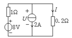 电路如图（a)所示，用叠加定理求电压U。电路如图(a)所示，用叠加定理求电压U。    