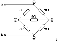 用△－Y等效变换法求图中ab端的等效电阻：用△-Y等效变换法求图中ab端的等效电阻：