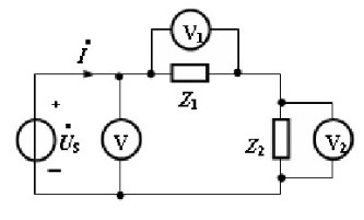 已知如图所示电路中，各交流电表的读数分别为V：100V；V1：171V；V2：240V。I=4A，P