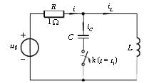 电路如图所示。已知C=1μF，L=1μH，us=1.414cos（106t＋φu)V。当电路稳态时，