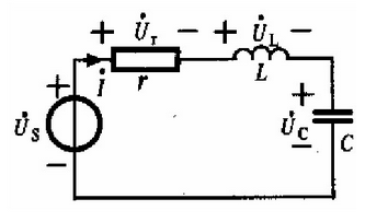 RLC串联电路中，L=50μH，C=200pF，回路品质因数Q=50，，电源Us=1mV。求电路的谐
