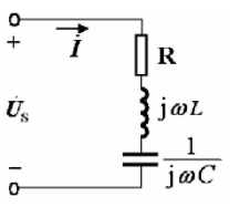 RLC串联电路中，Us=1V，电源频率fs=1MHz，发生谐振时I（jω0)=100mA，UC（jω