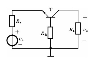在共基放大电路的基极上接入电阻RB，其交流通路如图4－25所示，试画出交流等效电路。若rce忽略不计
