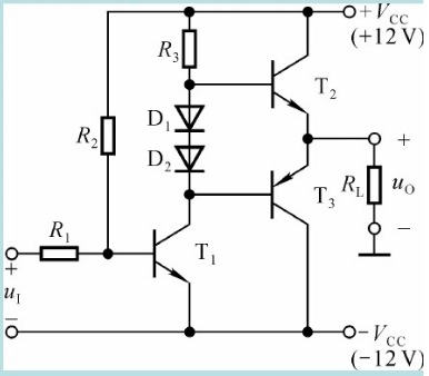 电路如图4－87所示。已知电压放大倍数为－100，输入电压vi为正弦波，T2和T3管的饱和压降|VC