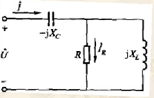 如图所示电路，已知XL=100Ω，XC=50Ω，R=100Ω，I=2A。求IR和U。如图所示电路，已