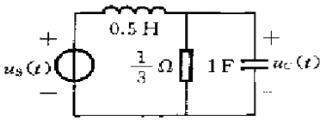 如题2.12图所示的电路，以电容电压uc（t)为响应，试求其冲激响应和阶跃响应。如题2.12图所示的
