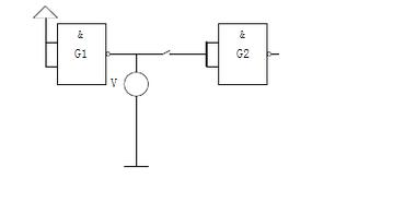 电路如图2.2.6所示。图中，G1为三态门，G2为TTL门。E控制端为低电平选通，试分别求出E为低电