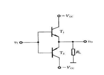 在图题8.3.2所示电路中，设vi为正弦波，RL=8Ω，要求最大输出功率Pom=9W。试求在BJT的