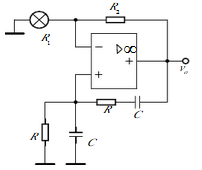 在下图（b)所示电路中，设运放是理想器件，运放的最大输出电压为±10V。试问：由于某种原因使R2断开