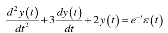 [例3－2]描述某线性时不变连续系统的微分方程为    已知系统的初始条件为y（0)=y&#39;（