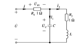 图6－24所示电路中，电流表A1的读数为0。已知U=220V，R1=50Ω，L1=0.2H，C1=1