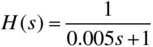 求周期信号x（t)=0.5cos10t＋0.2cos（100t－45°)，通过传递函数为的装置后得到