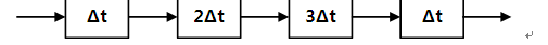 某指令流水线由4段组成，各段所需要的时间如下图所示。连续输出8条指令时的吞吐率（单位时间内流水线所完