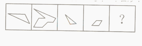 以下哪一个图形是由左边的四个图形不经旋转、翻转直接拼接而成的？