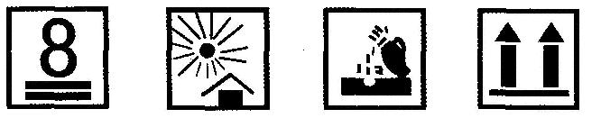 以下有关纸箱包装标志的说法错误的是（)。A.第一个标志为“堆码层数极限”B.第二个标志为以下有关纸箱