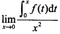 若f（x)为可导函数，且已知f（0)=0，f（0)=2，则的值为（)。A．0B．1C．2D．若f(x