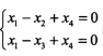 齐次线性方程组的基础解系为（)。A．α1=（1，1，1，0)T，α2=（－1，一1，1，0)TB．α