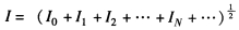 非正弦周期电流的有效值I用公式表示正确的是（)。A．I=I0＋I1＋I2＋…＋IN＋…B．C．非正弦
