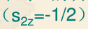 两个自旋1／2的定域非全同粒子（不考虑轨道运动)，相互作用能为（取h=1)  H=As1·s2  （