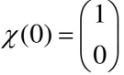 设有一个定域电子置于沿x方向均匀恒定磁场B中，其Hamilton量（只与自旋状态有关)表为    设