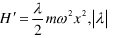 一维谐振子，其能量算符为    （1)  设此谐振子受到微扰作用  ，  （2)  试求各能级的微扰
