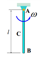 图示各均质体的质量均为m，其几何尺寸、质心速度或绕轴转动的角速度如图所示．计算各物体的动量．    