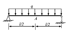如图所示的简支梁，EI已知，则中性层在A处的曲率半径ρ=（)。如图所示的简支梁，EI已知，则中性层在