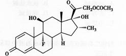 具有下列化学结构的药物为 A.醋酸氢化可的松B.醋酸泼尼松龙C.醋酸氟轻松D.醋酸地塞米松E.醋酸曲
