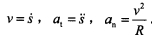 已知点沿半径为40cm的圆周运动，其运动规律为s=20t（s以厘米计，t以秒计)。若t=1s，则点的