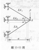 图示桁架取杆AC轴力（拉为正)为力法的基本未知量X1，则有（）。 A.Xl=0B.Xl＞O图示桁架取