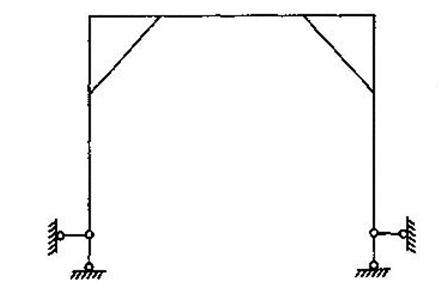 判断图示平面体系属于下列何种体系？（)A.无多余约束的几何不变体系B.有多余约束的几何判断图示平面体