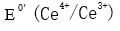 将等体积的0.40mol／L的Fe2＋溶液和0.10mol／L Ce4＋溶液相混合，若溶液中H2SO